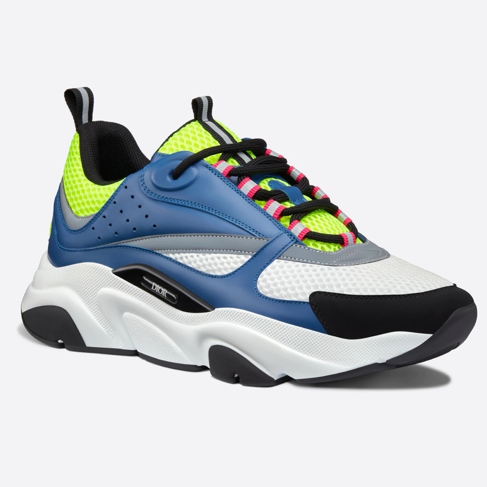 CHRISTIAN DIOR B22 Technical Mesh Calfskin Mens Sneakers